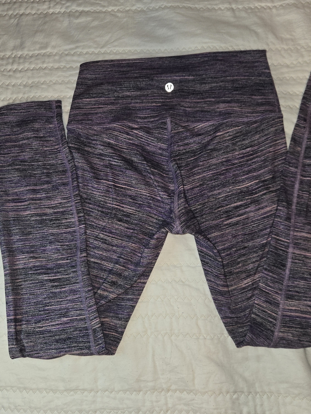 lululemon athletica Girls' Purple Space-Dye Leggings